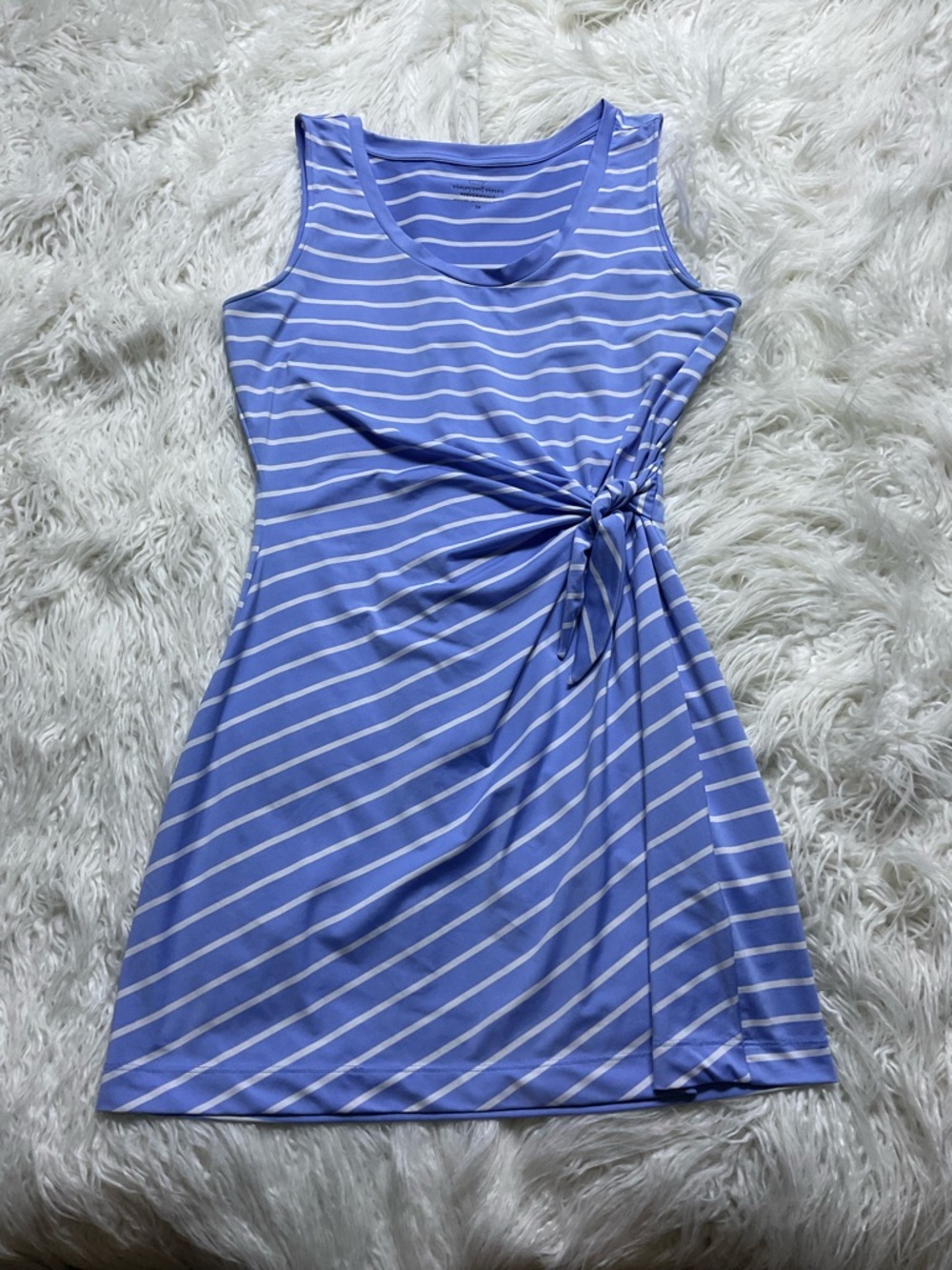 Vineyard Vines Lavender and White Striped Tank Dress
